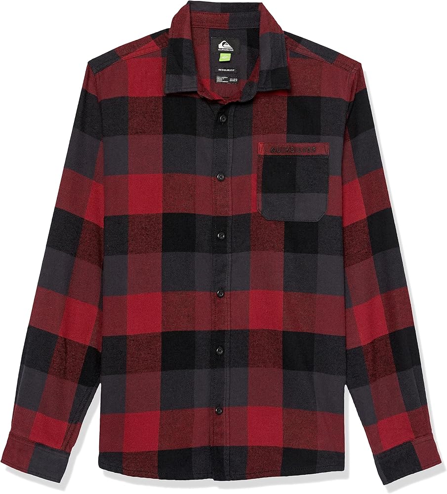 Quiksilver Boy's Motherfly Youth Nutton Up Flannel Shirt