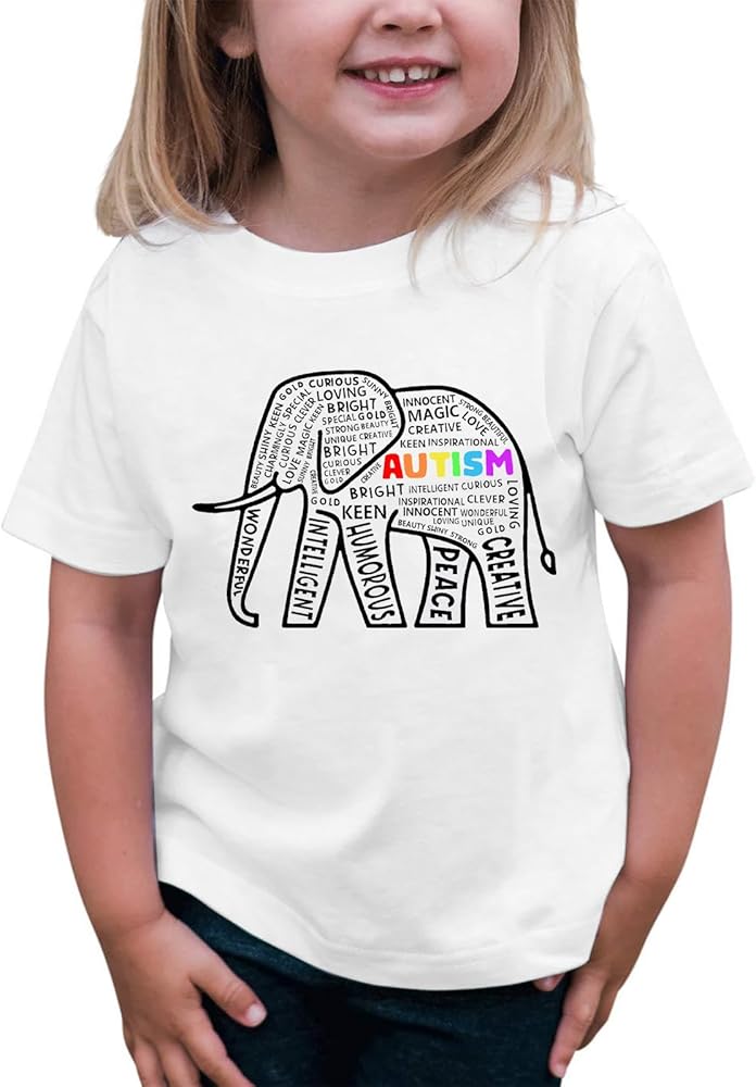 Autism Shirts for Kidsautism Awareness Tshirt Autistic Child Boy Girl Tee Toddler Funny Autism Short Sleeve Tops