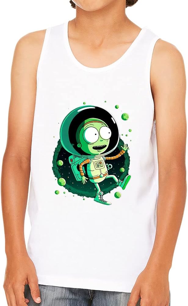 Cartoon Character Design Kids' Jersey Tank - Cool Art Sleeveless T-Shirt - Graphic Kids' Tank Top