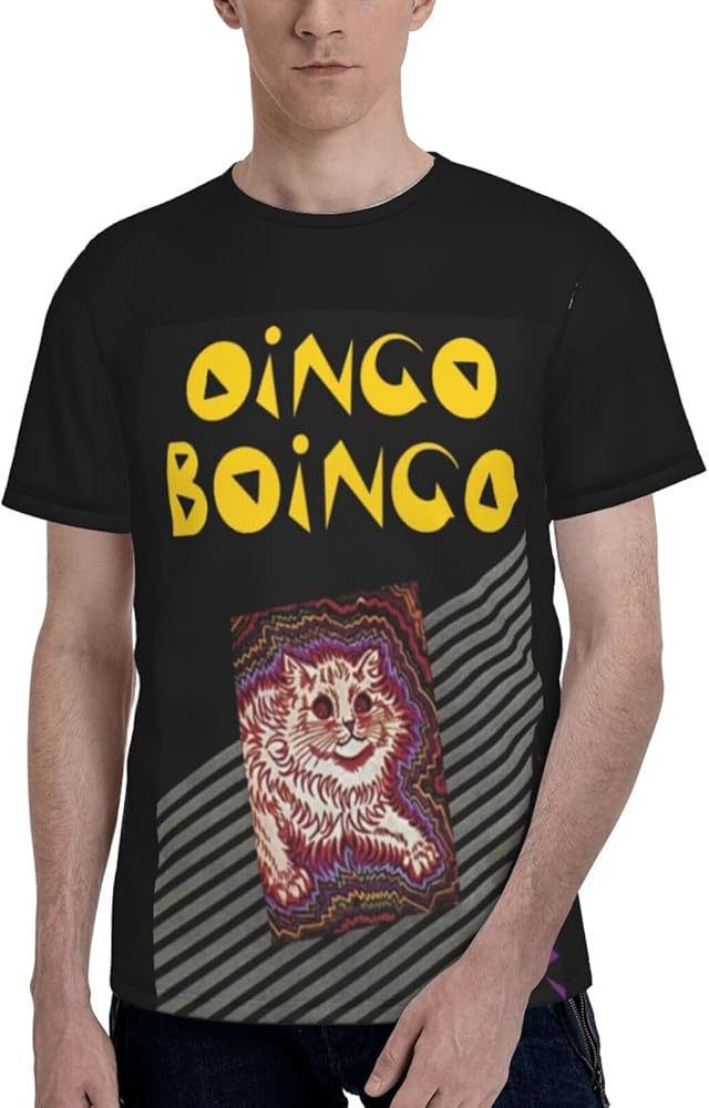 Oingo Boingo T Shirt Man's Summer Comfortable Fit Soft Short Sleeve Round Neck Basic Tee Tops