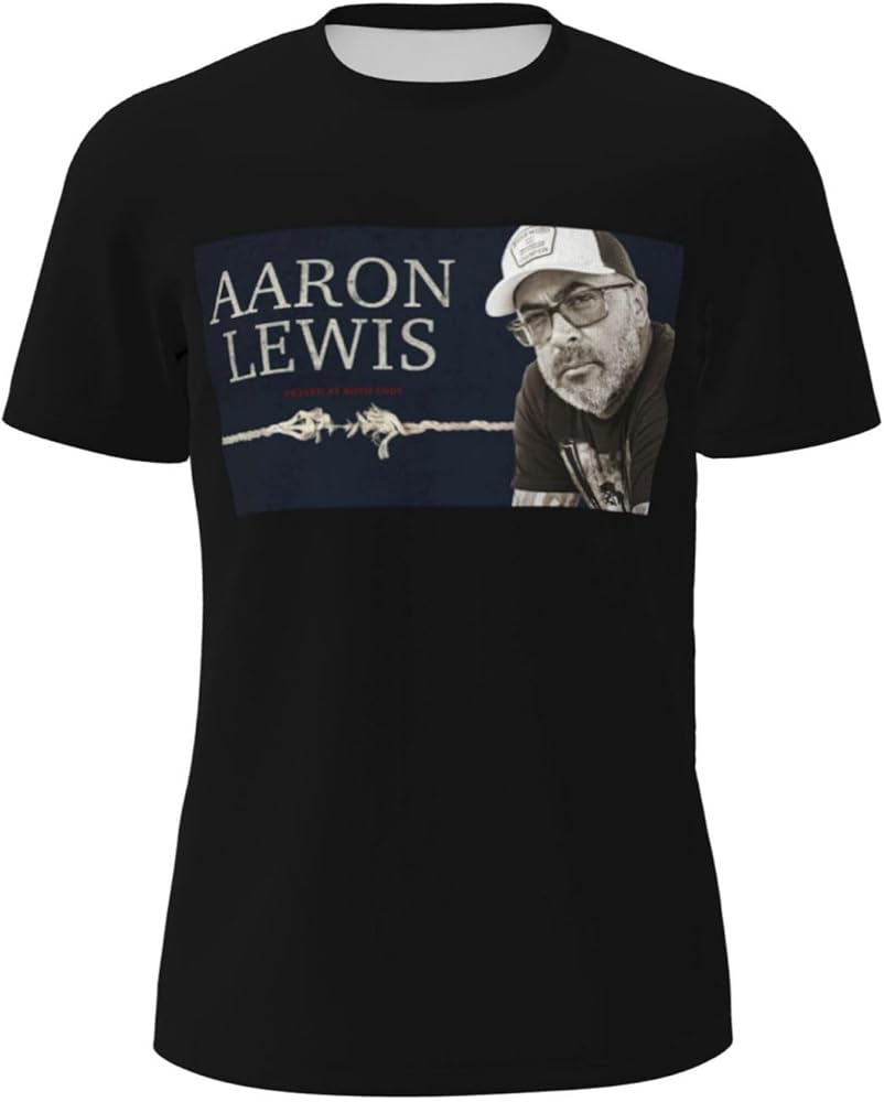 Men Summer Round-Neck Tshirt for Aaron 2011 Lewis tee,Retro Short Sleeve T-Shirt Garment