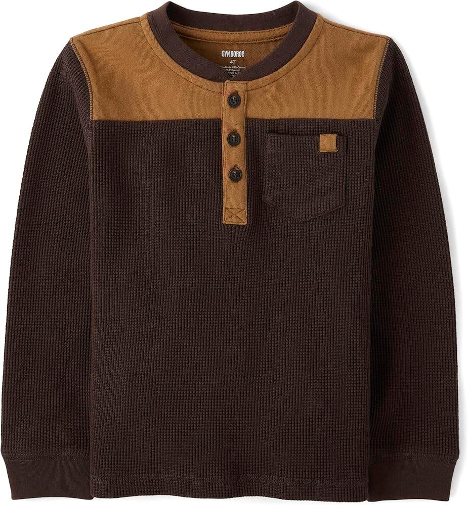 Gymboree Boys' and Toddler Long Sleeve Henley Shirt