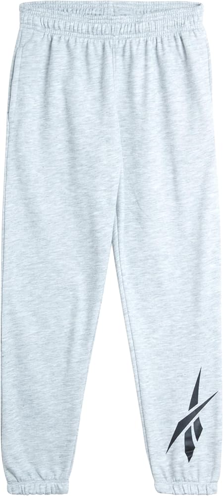 Reebok Boys’ Active Pants – Performance Fleece Joggers for Boys – Kids Lightweight Warm Up Track Pants (8-20)