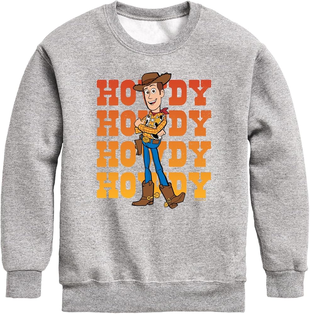 Disney Toy Story - Woody Howdy - Toddler And Youth Crewneck Fleece Sweatshirt