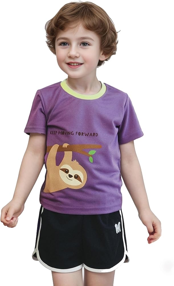 Toddler Boy Girl Shorts Set Dry Fit Athletic Shirts and Shorts Summer Premium Korean Clothing 3T-8Years