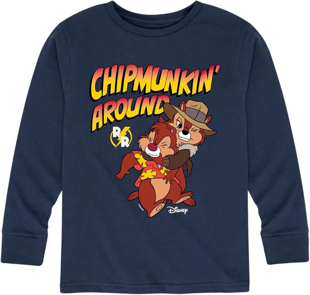 Disney Chip 'N Dale Rescue Rangers - Chipmunkin Around - Toddler and Youth Long Sleeve Graphic T-Shirt