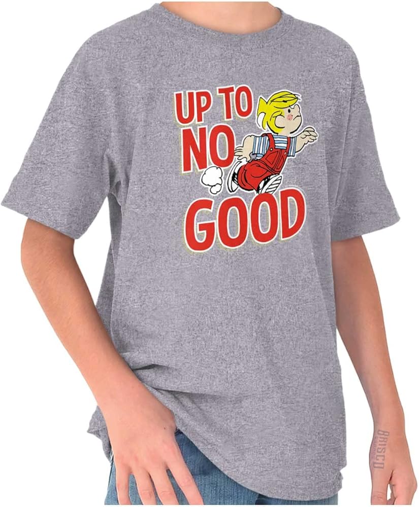 Dennis The Menace Up to No Good Boys Kids T Shirt Tees Tops