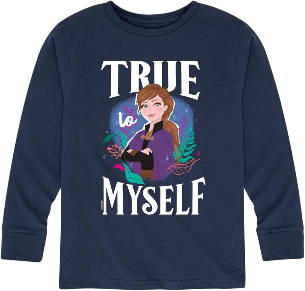 Disney Frozen 2 - Anna True to Myself - Toddler and Youth Long Sleeve Graphic T-Shirt