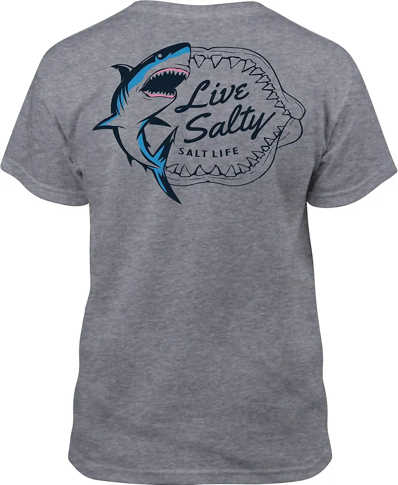 Salt Life Boys' Shark Bite Youth Short Sleeve Tee