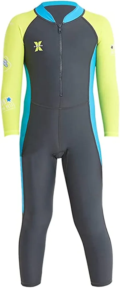 Youth Girls Boys One Piece Water Sports Sun Protection Rash Guard UPF 50+ Long Sleeves Full Suit Swimsuit Wetsuit