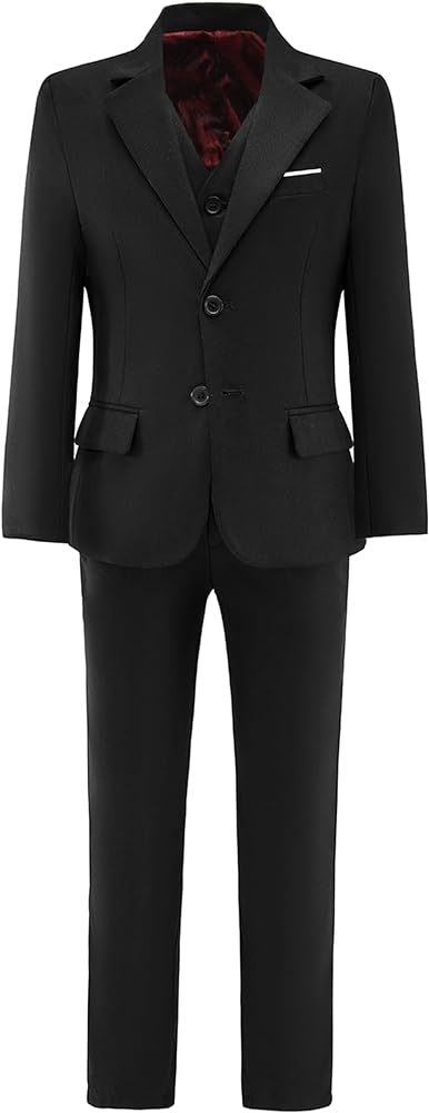 Boys' Formal Suit Slim Fit Set, Adjustable Waist