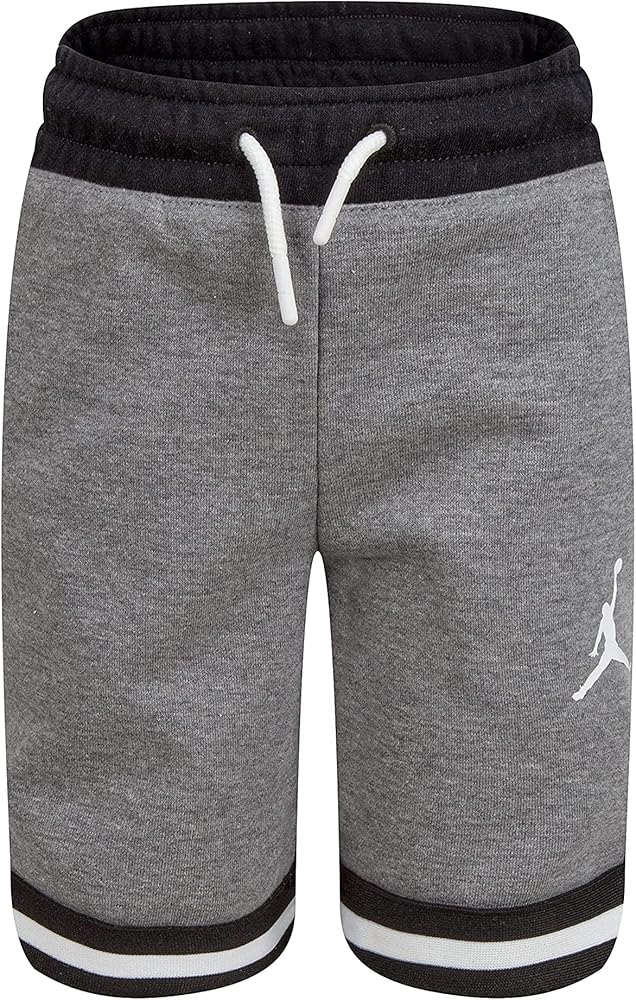 Jordan Boy's Center Court FT Shorts (Toddler/Little Kids/Big Kids) Carbon Heather 7 Big Kid