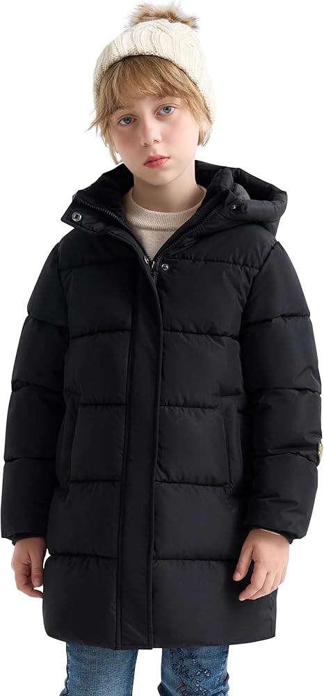 SOLOCOTE Boys Winter Coats Stay Warm and Dry with Kids Boys' Lightweight Puffer Jacket - Perfect for Winter Adventures