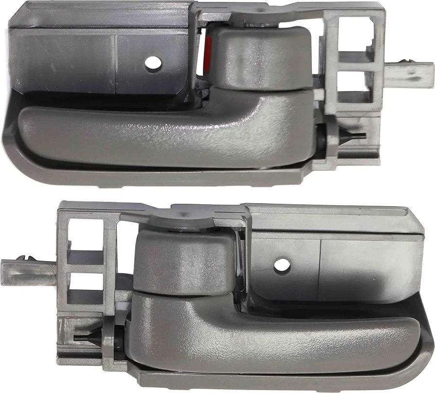 Garage-Pro Interior Door Handle Set Compatible with 2003-2008 Toyota Corolla, Fits 2005-2015 Toyota Tacoma, Fits 2003-2008 Pontiac Vibe Front or Rear, Driver and Passenger Side Gray