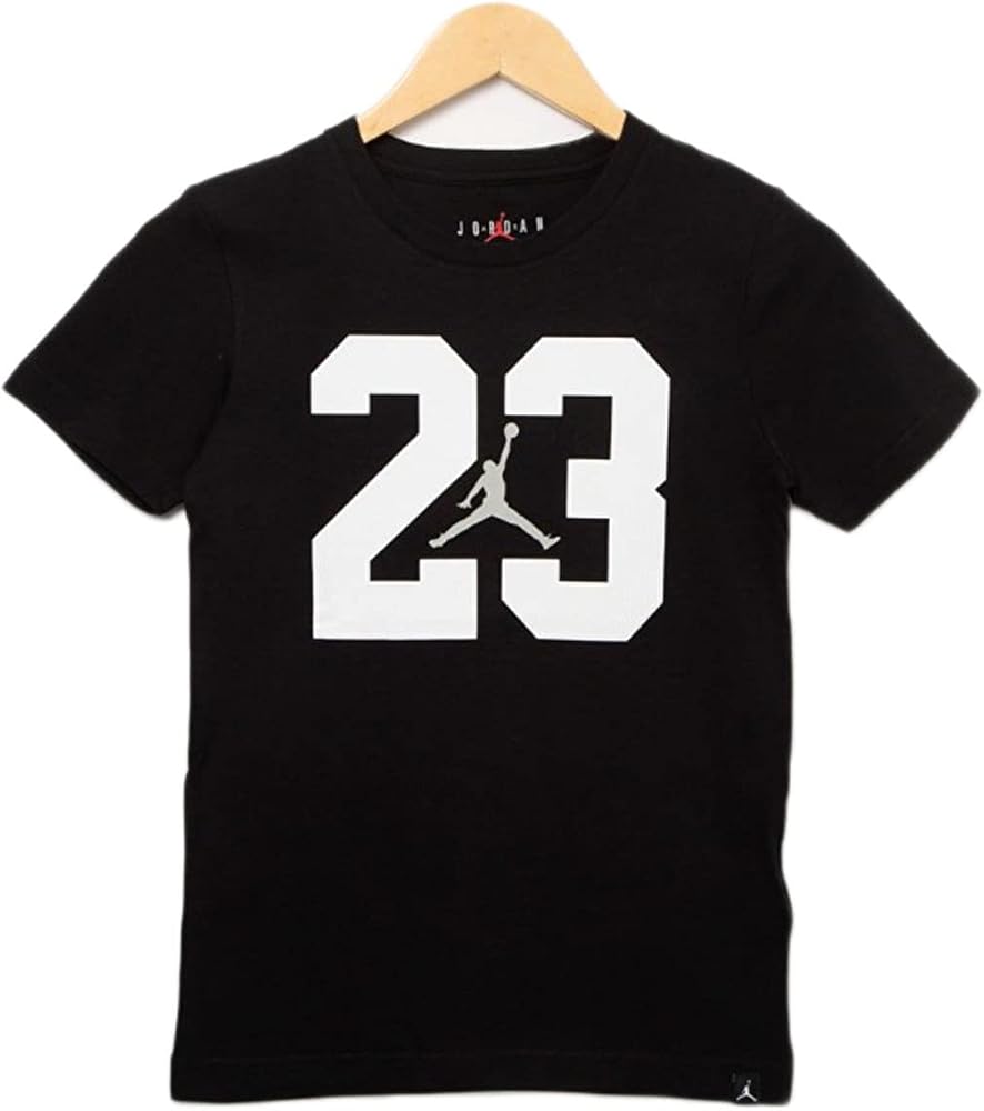 Nike Air Jordan Jumpman Big Boys 23 Jumpman T Shirt (Medium, Black)