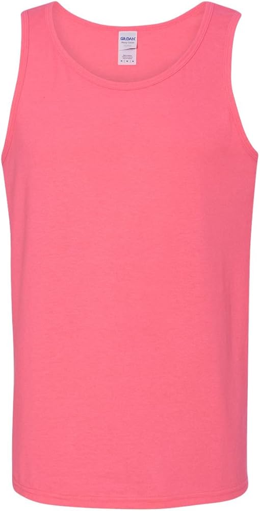 Heavy Cotton Tank Top (G520) Safety Pink, M (Pack of 12)