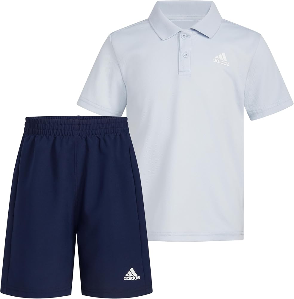 adidas Boys Short Sleeve Polo Shirt and Shorts 2-piece SetShorts Set