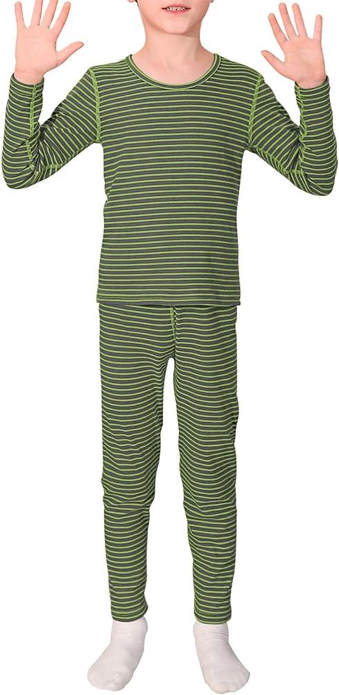 American Trends Kids Thermal Underwear Set Ultra Soft Kids Long Johns Sets Toddler Base Layer for Boys Girls