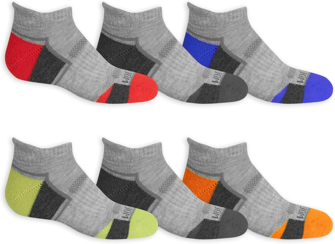 Fruit of the Loom Boys' Everyday Active Low Cut Socks (12 Pack)