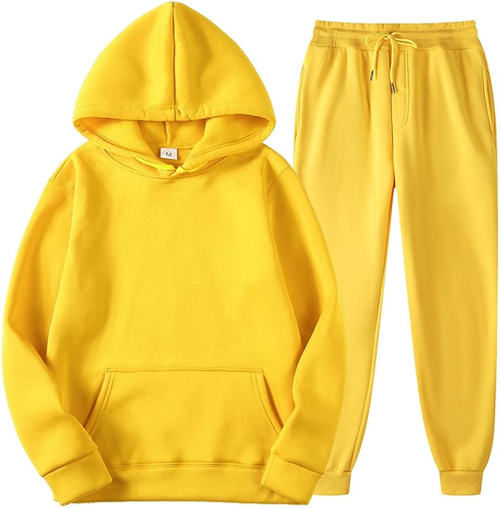 Youth Fashion Fleece Pullover Hoodie and Sweatpants Suit for Boys Girls 2 Piece Outfit Sweatshirt Set