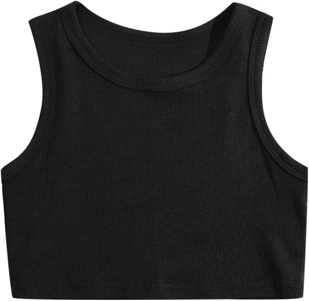 Toddler Kids Girls Dance Tank Top Racerback Crop Tank Top Sleeveless Sports Dance Top for Girls Long Sleeve Shirt