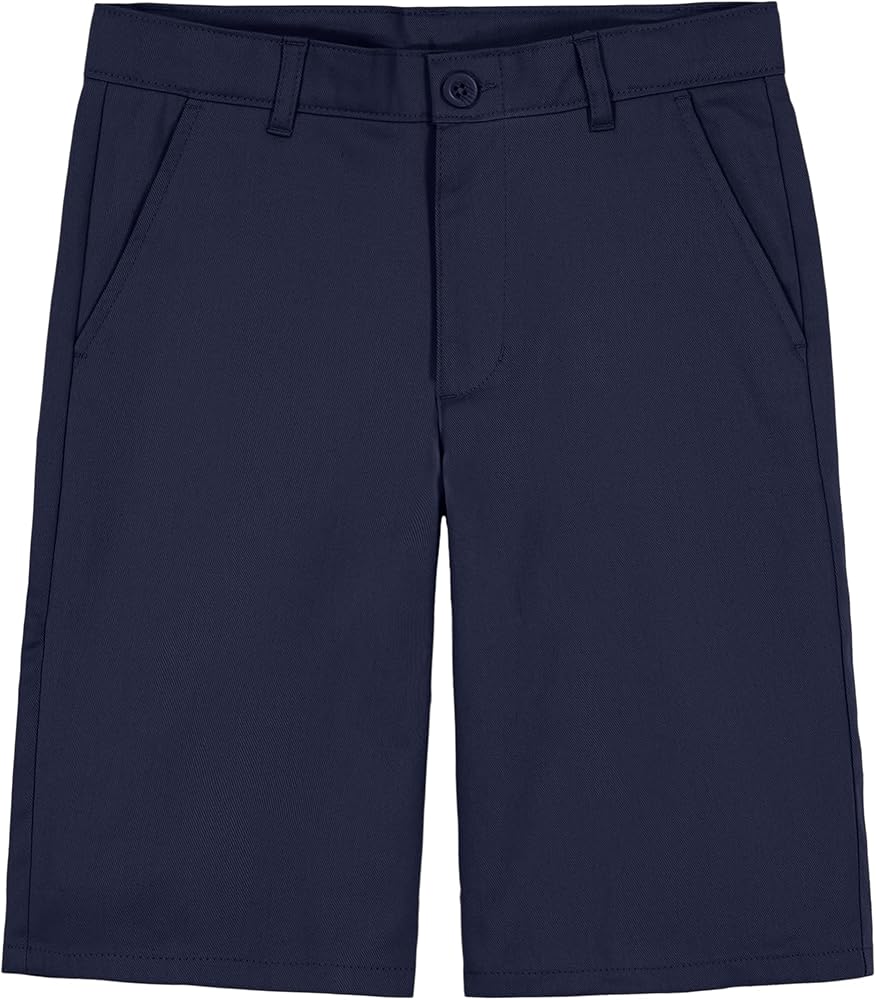 Nautica Boys' School Uniform Flat Front Twill Short