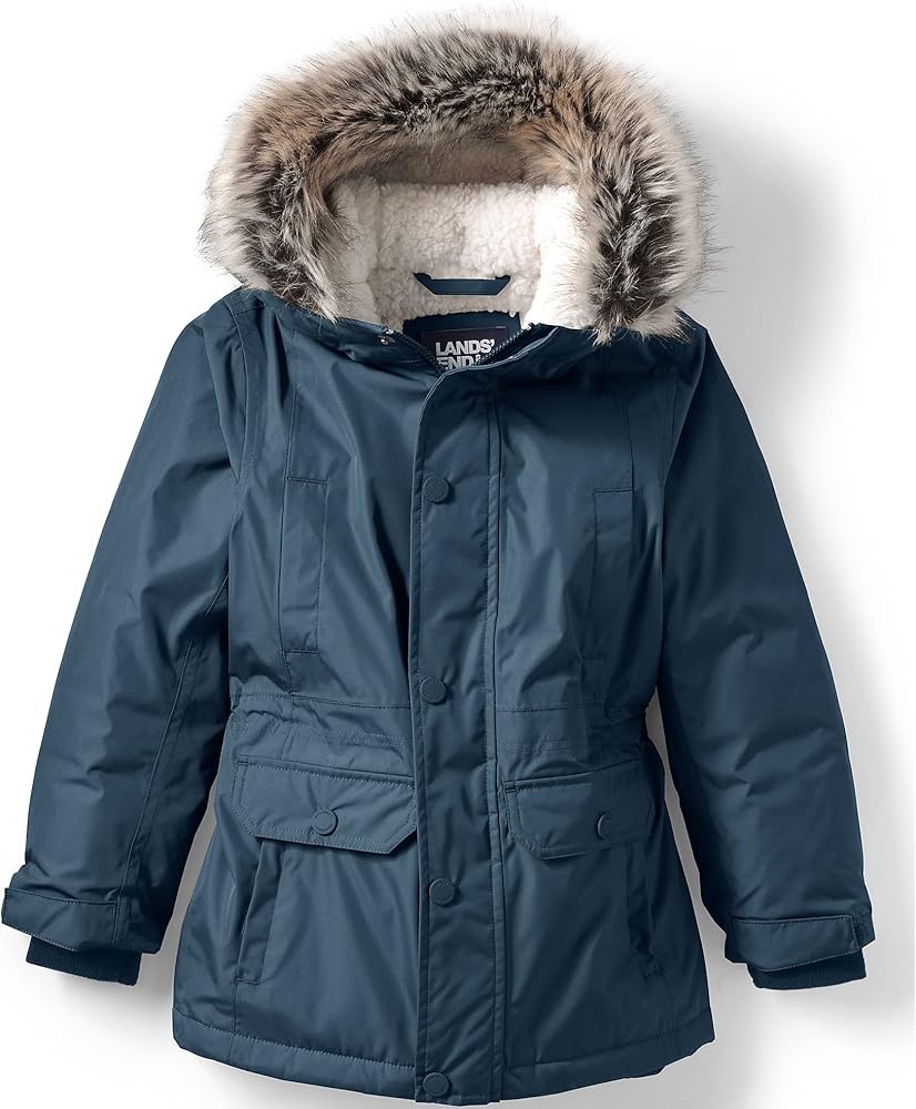 Lands' End Kids Expedition Parka Radiant Navy Kids Large