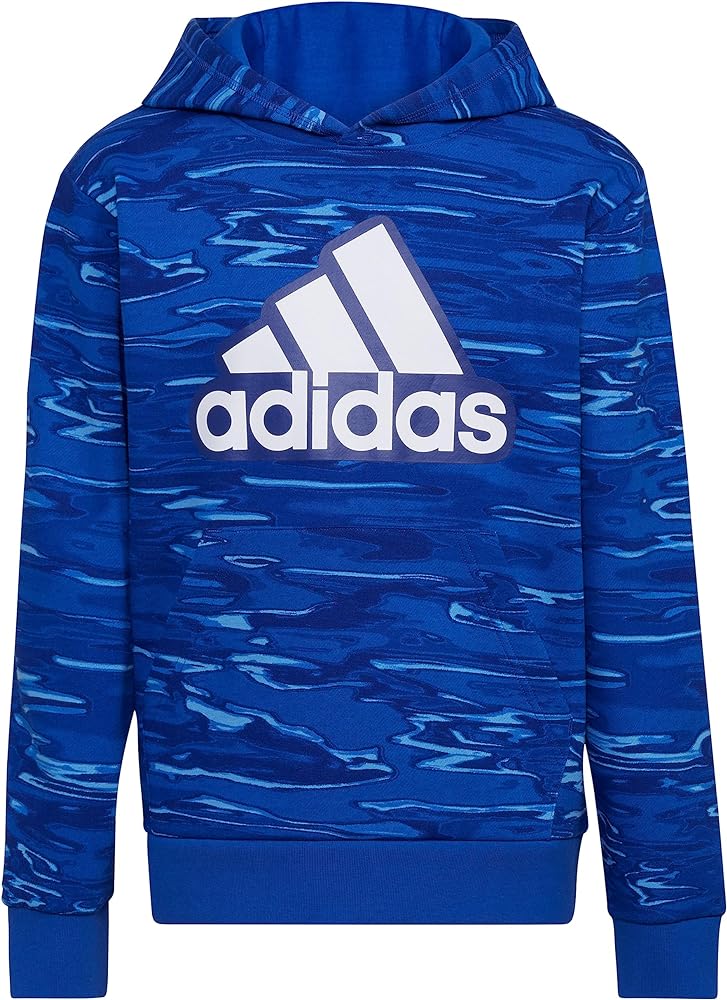 adidas Boys' Long Sleeve Camo Print Hoodie