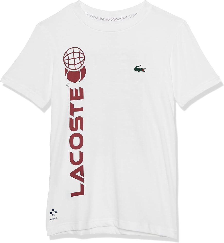 Lacoste Boys' Short Sleeve Tennis Graphic T-Shirt