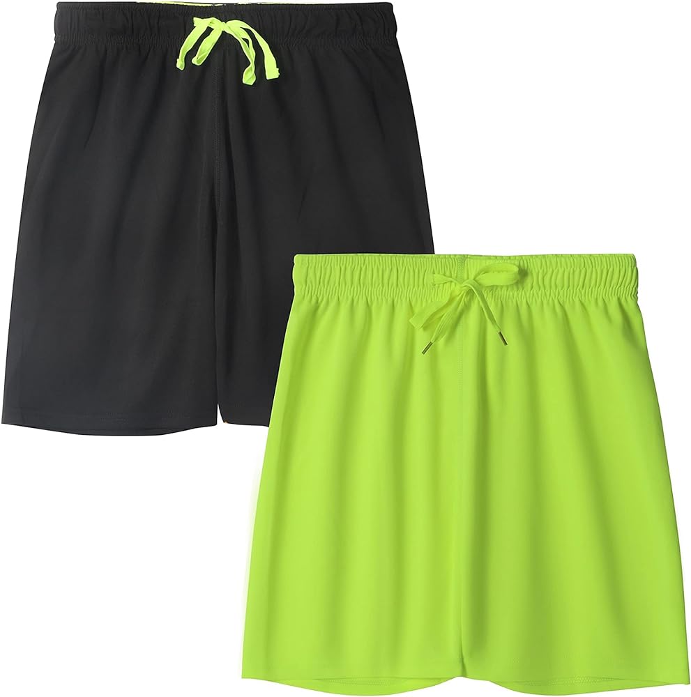 DaniChins Boys Loose Athletic Moisture Wicking Shorts Performance Mesh Shorts