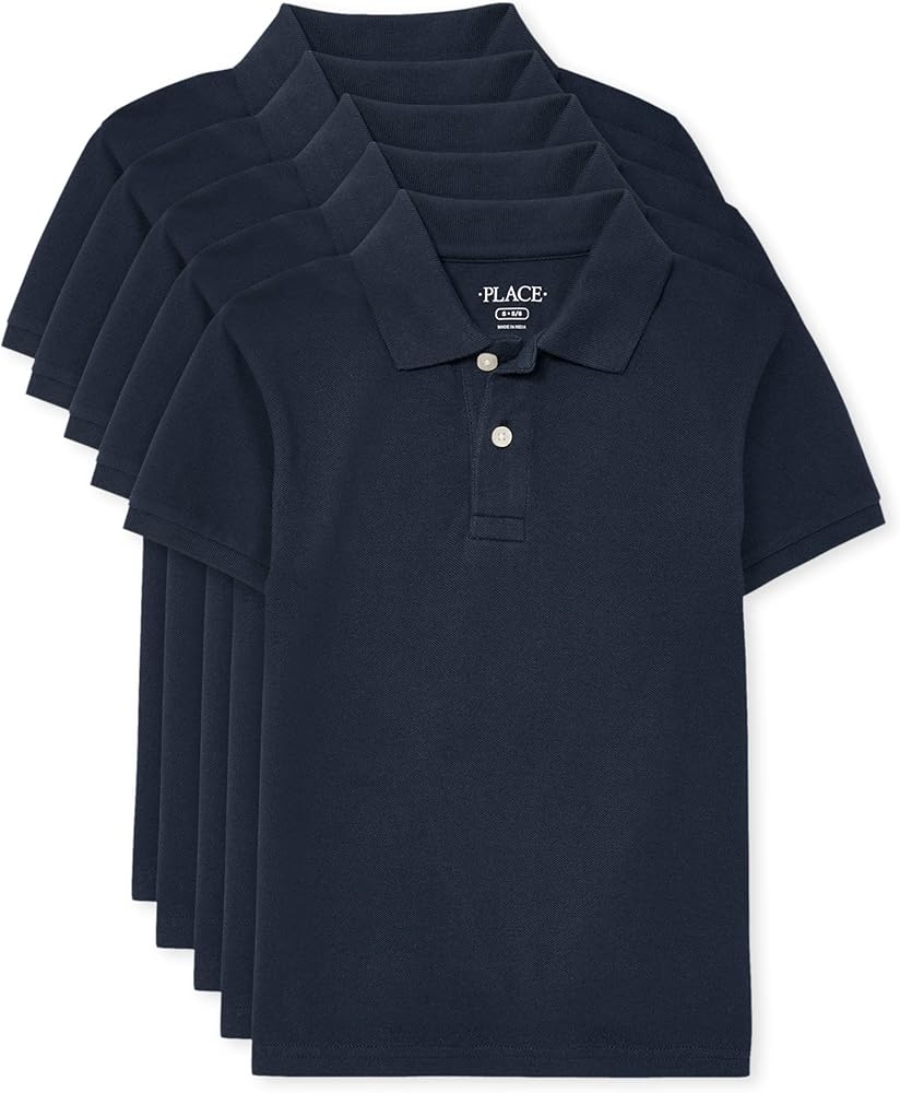 The Children's Place Boys Multipack Short Sleeve Pique Polo